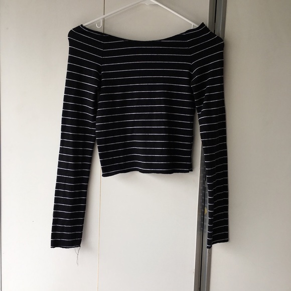 Brandy Melville Tops - ✨BRANDY MELVILLE STRIPED OFF THE SHOULDER TOP✨